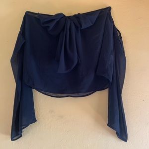 Off The Shoulder Bow Blouse